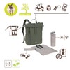Lassig Green Label Plecak dla mam z akcesoriami Rolltop Up Backpack olive