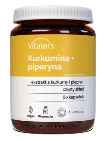 Vitaler's Kurkumina 500mg + Piperyna 5mg 60 kaps.