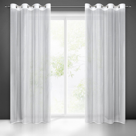 FIRANA GOTOWA TAMINA 140 X 250 CM BIAŁY