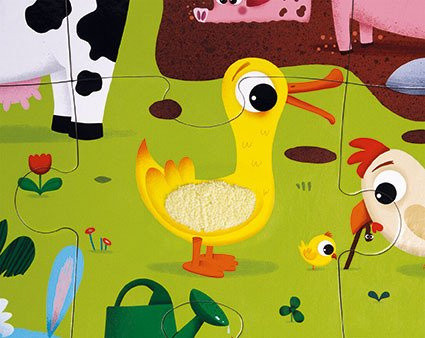 Janod Puzzle sensoryczne 20 elementów Farma