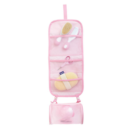 Chicco Akcesoria kąpielowe w etui 0m+ różowy Akcesoria kąpielowe w etui