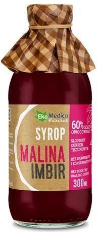 Ekamedica Syrop Malina Imbir 300Ml