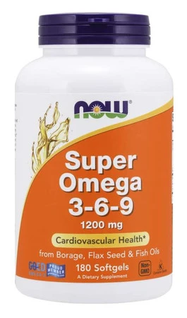 Now - Super omega 3-6-9 - 1200 mg  - 180 kaps