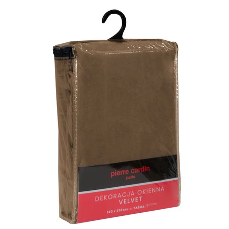 ZASŁONA GOTOWA SIBEL NA TAŚMIE 140 X 270 CM BRĄZOWY