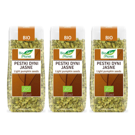 Zestaw: 3x PESTKI DYNI JASNE BIO 150 g - BIO PLANET