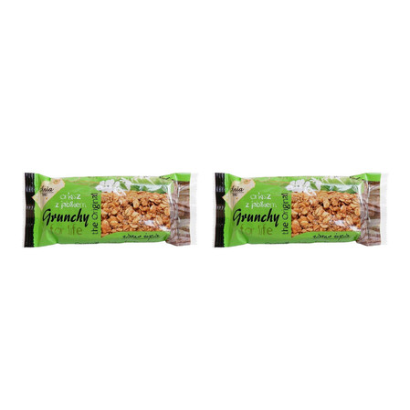 Zestaw: 2x Baton Grunchy orkiszowy z jabłkiem 65 g