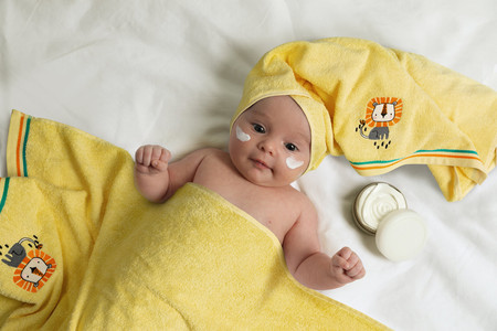 Ręcznik Dziecięcy Baby69 15 x 21 cm, Żółty