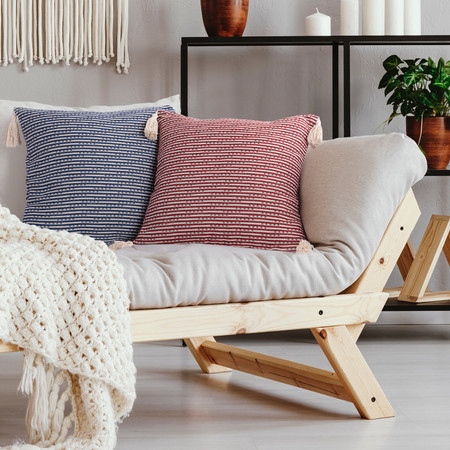 Poszewka Boho 6 45 x 45 cm, Granatowy