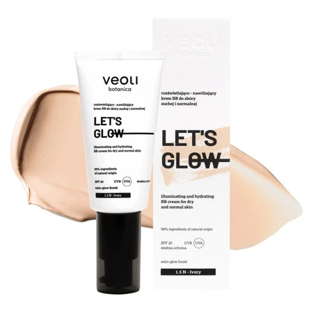 Let's Glow rozświetlająco-nawilżający krem BB do skóry suchej i normalnej 2.0 W Vanilla 30ml