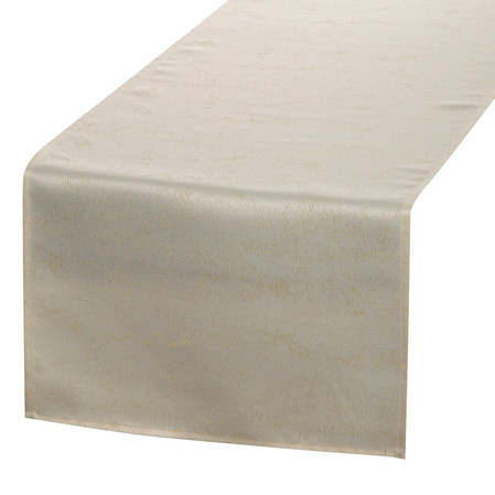 OBRUS SPARKLE 40 X 180 CM KREMOWY