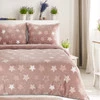 Komplet pościeli Flano 4 200 x, 220 cm, Pudrowy róż