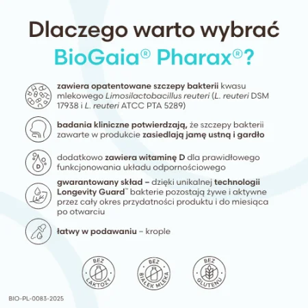 BioGaia Pharax D3 krople 5ml