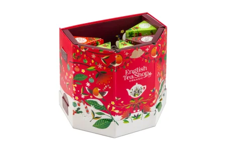 English Tea Shop, Herbata BIO, Kalendarz adwentowy, Tablica, 13 smaków, 25 piramidek