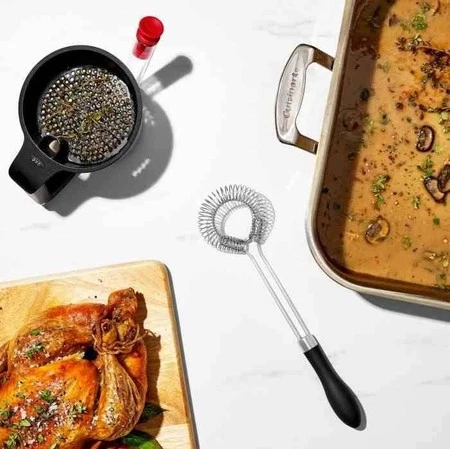 OXO-Trzepaczka stalowa do sosów czarna, Good Grips