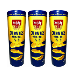 Zestaw: 3x Schar − Chipsy ziemniaczane naturalne bezglutenowe − 170 g