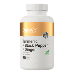OstroVit Kurkumina + Czarny Pieprz + Imbir 90 tabletek