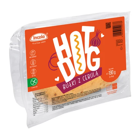 Bułka hot-dog z cebulą bezglutenowa 2 x 65 g