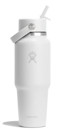 HF-Butelka 32oz WideFlexStrawTravelBottle biała