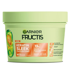 Fructis Keratin Sleek maska do włosów suchych i puszących się 370ml