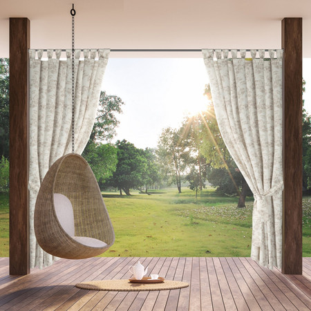 Zasłona gotowa Garden 12 na Szelkach 155 x 260 cm, Kremowy