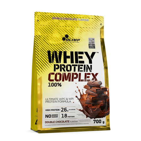 Whey Protein Complex 100% odżywka białkowa smak podwójna Czekolada 700g
