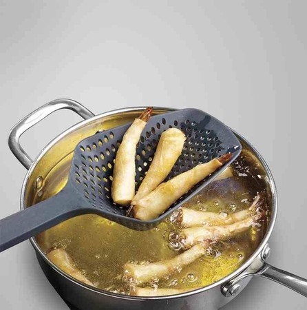 JJ - Łyżka cedzakowa L Scoop™ Plus, czarno-zielona
