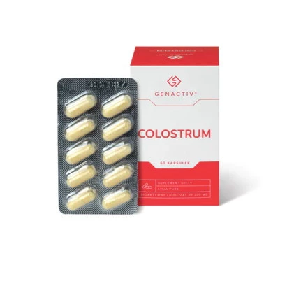 GENACTIV Colostrigen kapsułki 200mg, 60 kaps. - bioaktywne Colostrum Bovinum 2h