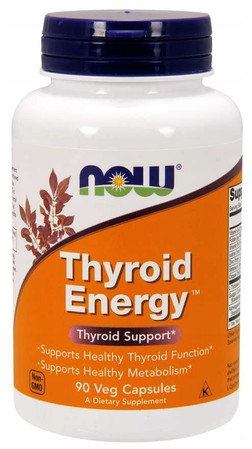 Now Foods Thyroid Energy na wsparcie tarczycy 90 kaps.