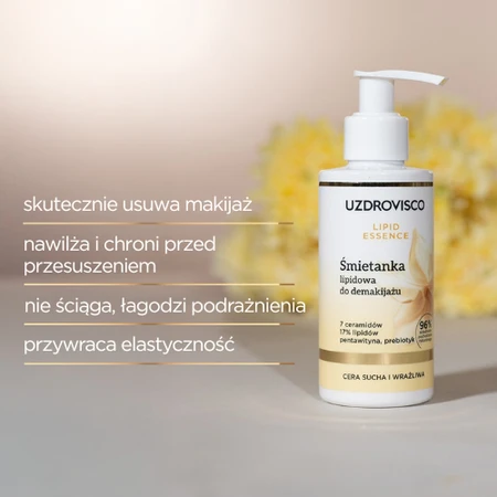 Uzdrovisco, Lipid Essence Śmietanka lipidowa do demakijażu, 150 ml