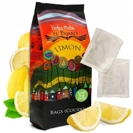 Yerba Mate El Pajaro  Limon (saszetki 25x3g)