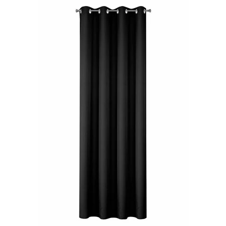 ZASŁONA GOTOWA RITA 140 X 250 CM CZARNY
