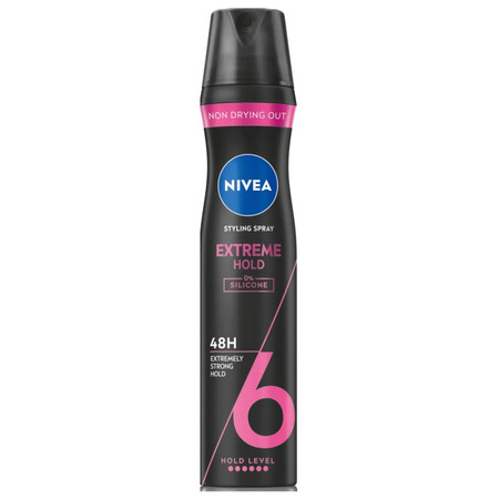 NIVEA Styling Lakier do włosów Extreme Hold - ekstremalnie mocny (poziom 6) 250ml