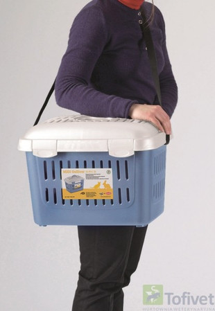 STEFANPLAST MIDI GULLIVER Transporter Biało-niebieski 45cm