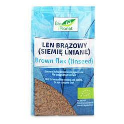 Bio Planet − Len brązowy, siemię lniane − 400 g