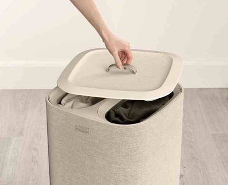 JJ-Kosz podwójny na pranie 60l. Tota, ecru