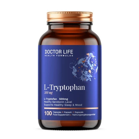 Doctor Life L-Tryptophan 500mg Aminokwas 100 kaps.