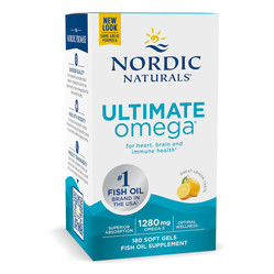 Nordic Naturals Ultimate Omega 1280 mg  Omega-3 kwasy tłuszczowe EPA i DHA 180 kaps. smak cytryna