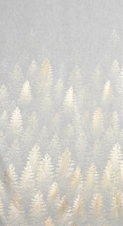 Firana gotowa z błyszczącym nadrukiem rozm.: 140 x 250 cm, kolor: biały