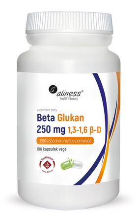 Aliness Beta Glukan Yestimun® 1,3-1,6 β-D 250 mg x 100 Vege caps.