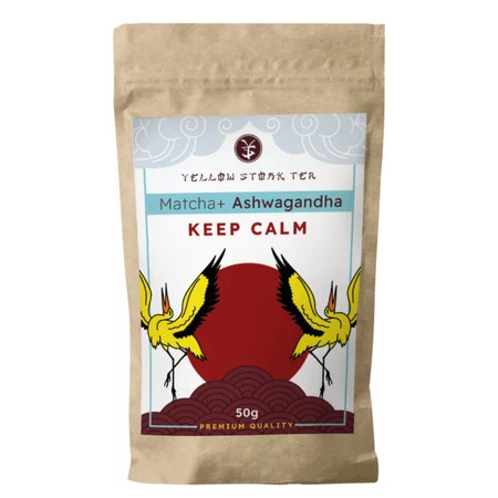 YELLOW STORK TEA Matcha + Ashwagandha 50g