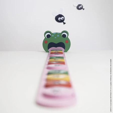 Janod Drewniana układanka logiczna Algorytmy Żaba 3+