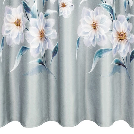 ZASŁONA GOTOWA NILA NA TAŚMIE 140 X 270 CM SREBRNY