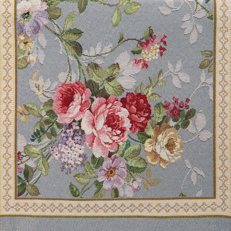 Obrus gobelinowy szerokość: 40 cm, długość: 100 cm, kolor: popielaty