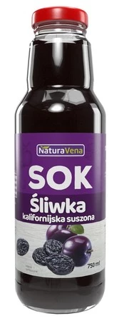 SOK Z SUSZONYCH ŚLIWEK KALIFORNIJSKICH 750 ml - NATURAVENA