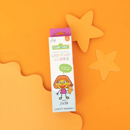 Glo Pals, Kostki sensoryczne świecące w wodzie - Julia, 4 szt.