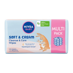Baby Soft & Cream chusteczki biodegradowalne 4x57szt