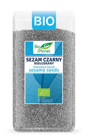 BIO PLANET Sezam czarny niełuskany BIO 400g