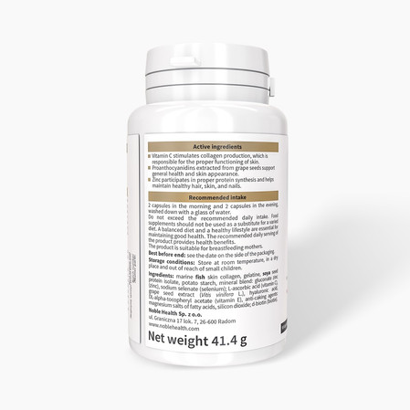 Noble Health Class A Collagen kolagen dla mamy 90 kaps.