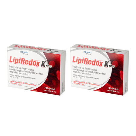 Zestaw: 2x Nexon Lipiredox K Plus 30 kaps.