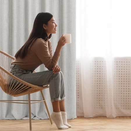 ZASŁONA GOTOWA MADISON 140 X 250 CM SZARY